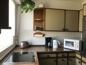 Ceranfeld/Backofen, Mikro, Kühl-Gefrierschrank, Wasser-/Eierkocher, Toaster - Bild 10: Ferienwohnung Grabsch in Immenstaad - mit wunderschönem See- und Alpenblick