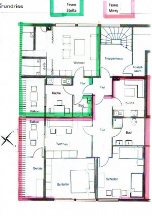 Stella Grün - Bild 17: Norden/ Norddeich Ferienwohnung Stella für 1-3 Personen, Balkon, + Hund