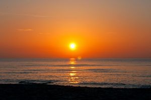 Mit Sonnenuntergang über dem Meer - Bild 13: A50 Urlaub auf der Insel Rügen mit dem Ostseestrand fast vor der Haustür