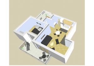 Hier findet Ihr die Aufteilung der Wohnung - Bild 9: Ferienappartement in Rewal mit Meerblick