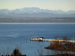Alpenpanorama - Bild 21: Ferienwohnung Mehl in Immenstaad/Bodensee - mit Panorama-See- u. Alpenblick