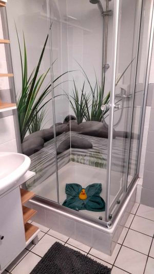 Bad - Bild 9: Ferienwohnung am Moosweiher auch für Wochenendheimfahrer geeignet