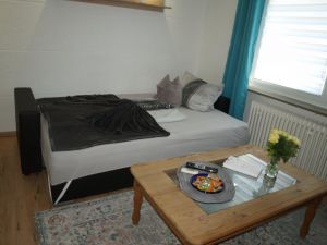 Schlafsofa - Bild 8: Ferienwohnung am Moosweiher auch für Wochenendheimfahrer geeignet