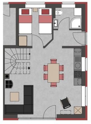 Bild 2: Wismarer Kogge Backbord: stilvoll, hochwertig für bis zu 6 Gäste mit Hund