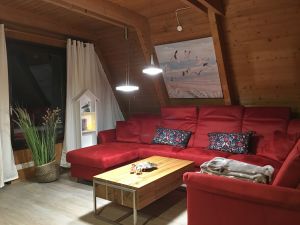 Das gemütliche Wohnzimmer - Bild 9: Ferienhaus Muschelsucher in Damp an der Ostsee