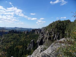 Blick von den Schrammsteinen - Bild 6: Ferienwohnung in Bad Schandau Elbsandsteingebirge