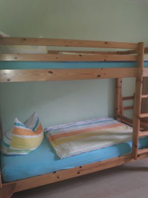 Im Kinderzimmer befindet sich ein Stockbett - Bild 14: Ferienhof Schmiddes, Fewo Schwalbennest